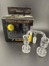 Temple Quartz X2 Slurper Quartz Banger set with two bangers and packaging for optimal dabbing experience.