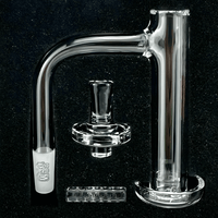 AFM Milky Way Quartz Dab Banger Set featuring banger, pillar, and spaceship cap for optimal dabbing experience.