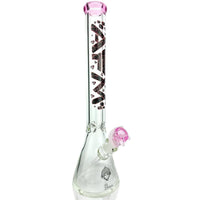 AFM Glass 18" Pink Diamond 9mm Glass Beaker 14mm 45°