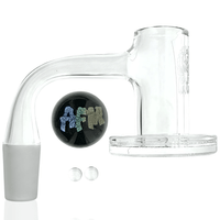 AFM Fireworks Quartz Dab Banger Set with terp pearls and custom marble for precision dabbing.