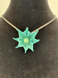 Pablos Glass Flower Pendants