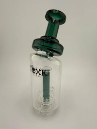 Toxic Glass Fused Shower Carta Glass Replacement Top in green for enhanced vapor filtration.