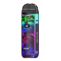 Smok Nord 50W Kit with vibrant rainbow design, featuring a compact build and user-friendly adjustments.