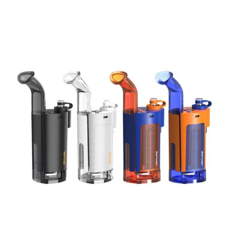Ispure DaabBlitz Kit in black, white, orange, and blue. Innovative dab rig technology for enhanced dabbing experience.
