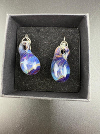 Filla John Glass Colored Dangly Earrings