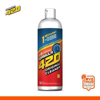 Formula 420 Original Cleaner bottle with fast, hassle-free cleaning for Pyrex, glass, metal, and ceramic accessories.