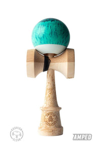 Sweets Kendama Brandon Meyer Amped Pro Model featuring blue-green tama and maple ken, designed for professional play.