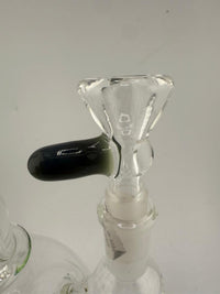 Highgrade Glass Color Accent Martini 14mm bowl with unique green accent, handcrafted borosilicate glass from Spokane.