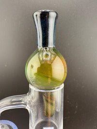 Fixed On Flow Glass Blue Bubble Cap