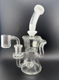 Ruckus Glass Incycler White Neck Colored Bottom 14mm 90°