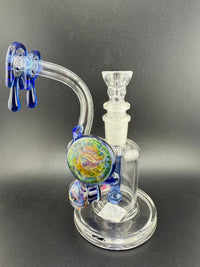 Beer Glass Blue Drip Rig 10mm 90°
