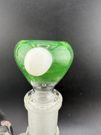 Highgrade Glass Single Color Green 14mm Bowl piece