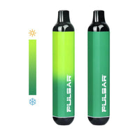 Pulsar 510 DL Discreet Cartridge Vape pen in vibrant green, highlighting its sleek design and portability for on-the-go vaping.