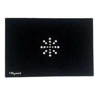 Filthy Mood Sink Mat in black with decorative design, designed to protect glassware during bath-time.
