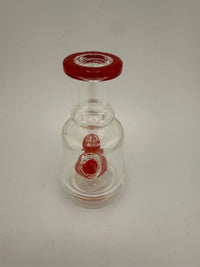Puffco Peak UFO Replacement Top with red accents, designed for enhanced dabbing experience.