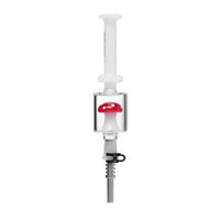 Human Grade Shroom Nectar Collector in red, featuring mushroom-shaped shower perc for smooth dabbing, 9.5" borosilicate glass.