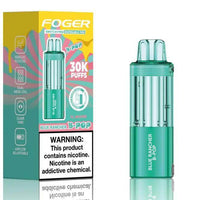 Fogger Switch Pro Disposable Pod in Blue Rancher flavor, offering 30,000 puffs with adjustable airflow.