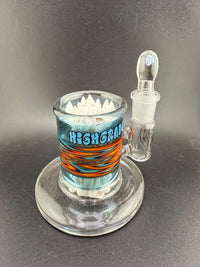 Highgrade Glass Heady Iso Q Tip Jar Fire & Ice Wig Wag
