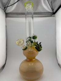 JP Killman Glass x Kiebler Glass Green Dragon Double Bubble Beaker 14mm