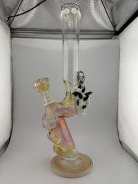 JP Killman Glass x Kiebler Glass White Dragon Pistol Grip Rig 14mm
