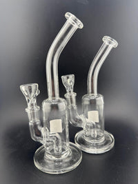 Lylo Glass Clear Scientific Prodo Rigs 14mm 90° angled design for optimal airflow, handcrafted borosilicate glass