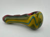 Phranq Glass Dry Pipe - Multi Colored Wig Wag