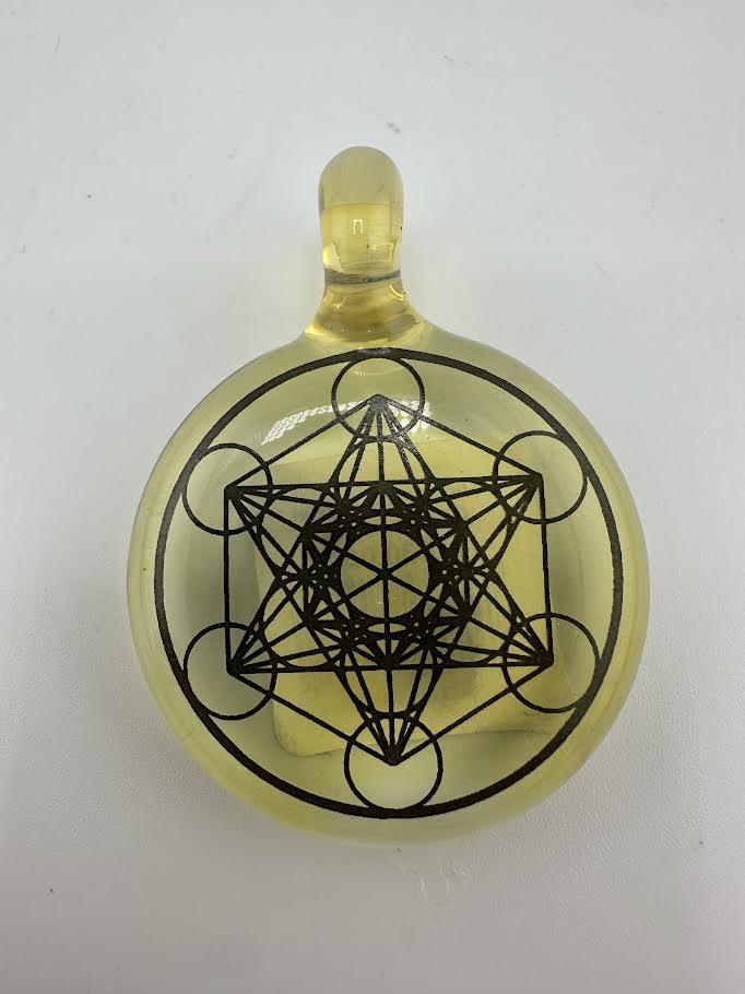Highgrade Glass Pendant - Sacred Geometry