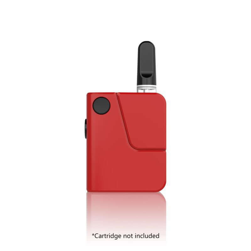 Flaka Pico Cartridge 510 Battery in red, showcasing a button-activated design and cartridge not included