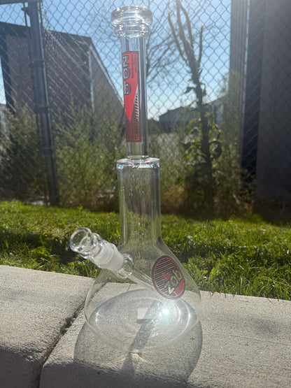 Zob Glass Wubbler Beaker Flower Piece 14mm 45°