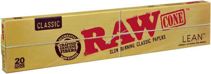 RAW Rolling Papers Lean Cones 20 Pack