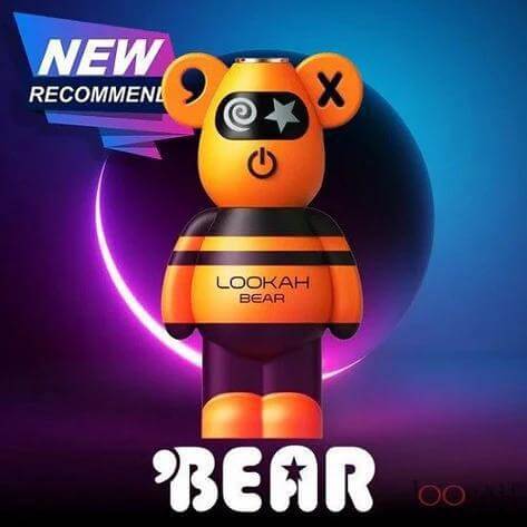 Lookah Bear 510 Battery in limited edition design, featuring vibrant colors and compact form for easy handling.