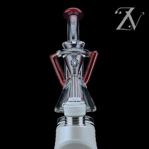 Iridescent Glass Puffco Peak Attachment Glass Replacement - Superior ECO Dualcycler