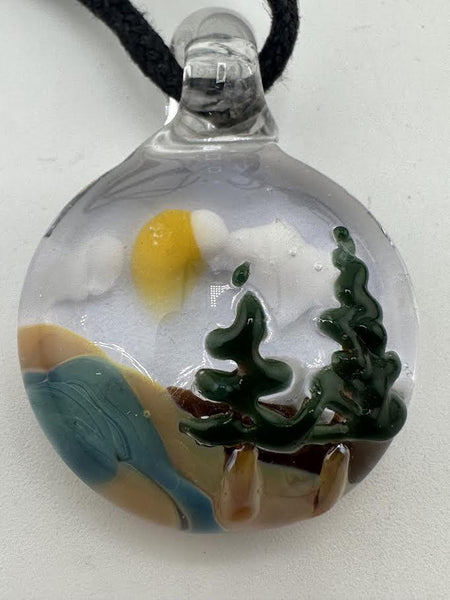 Crondo Glass Pendant - Scenic Scene