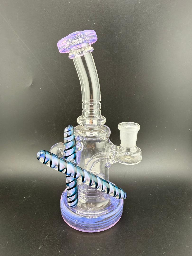 Crondo Glass Hollow Bottom Clear With Attachments 14mm 90°