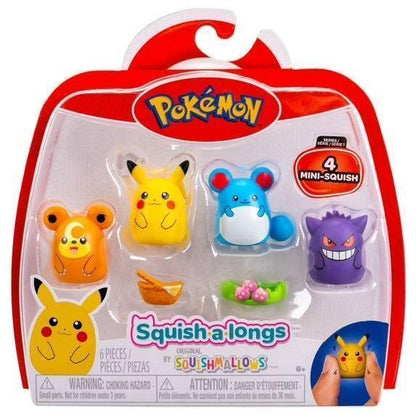 Squish-a-longs Pokémon Mini-Squish 4-Pack