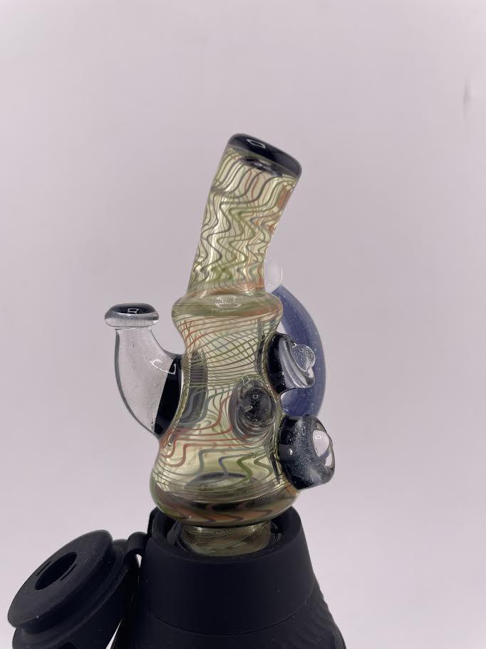 Brando Glass Puffco Proxy Core Accessory - Mini Rig Mouthpiece Full Wig Wag & Crushed Opal