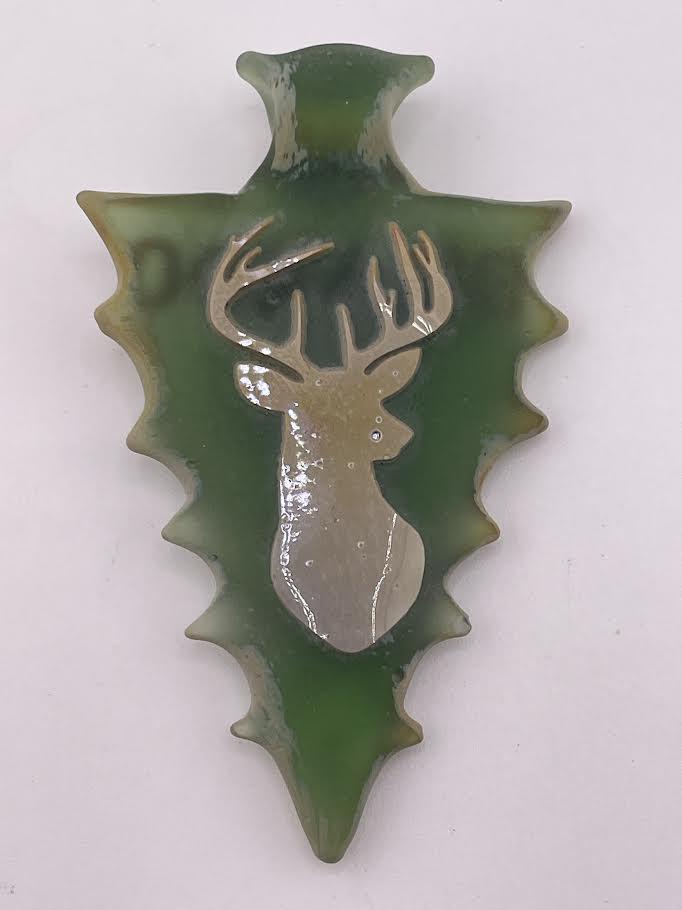 Brando Glass Pendant -  Arrow Head