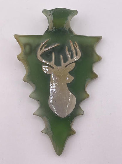Brando Glass Pendant -  Arrow Head