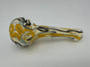 Crondo Glass Dry Pipe - Clear w/ Colored Squiggle