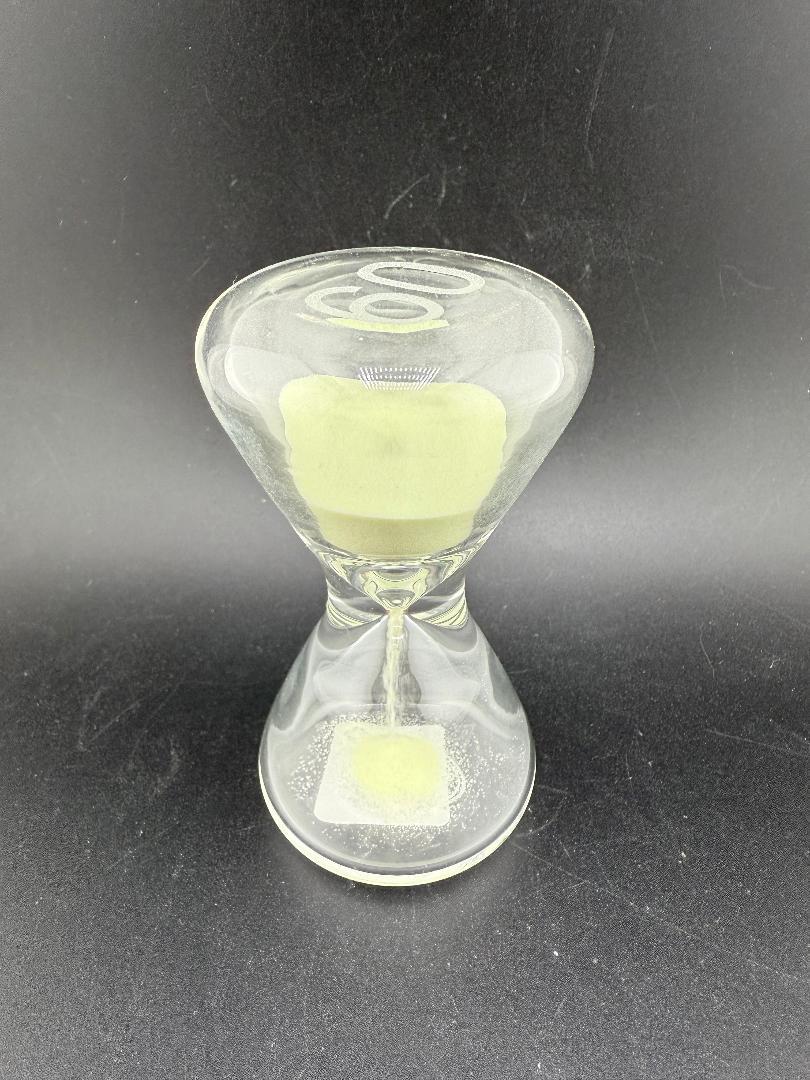 Thick Ass Glass (TAG) Hour Glass - 1 Minute Timer Glow in the Dark