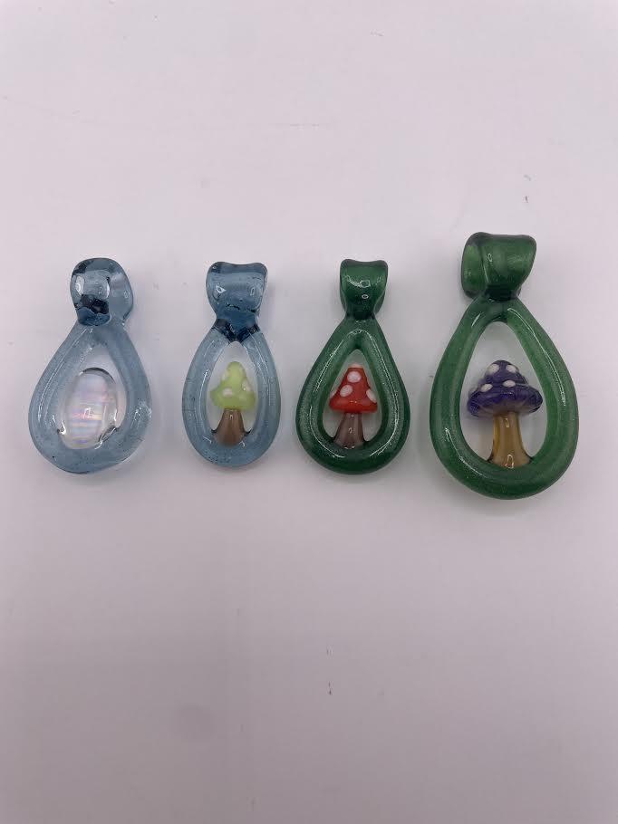 Tim Doane Glass Pendant - Loop Mushroom