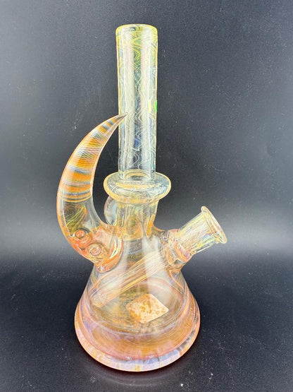 Brando Glass Heavy Fumed Beaker Lighter Fume Lines 10mm 45°