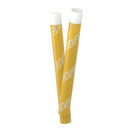 Hemper disposable one hitters in yellow design, showcasing flavor-infused smoking experience.