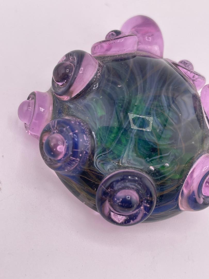 Brando Glass Pendant - Space Tech w/ Pink Acccents
