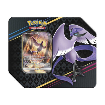 Pokémon TCG Crown Zenith Tin - Galarian Articuno | 5 Booster Packs | Full-Art Foil Promo