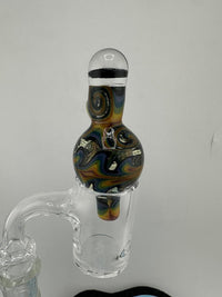 Highgrade Glass Bubble Cap - Fully Worked UV w/ Opal Encasement