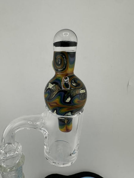Highgrade Glass Bubble Cap - Fully Worked UV w/ Opal Encasement
