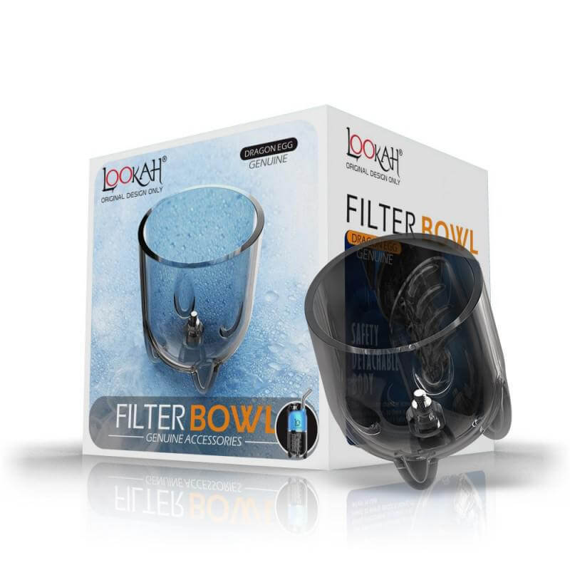 Lookah Dragon Egg Filter Bowl base for electric dab rig, featuring a water chamber and genuine accessories.