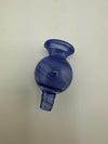 Lylo Glass Carb Cap in blue color, handcrafted for quartz bangers, enhancing dabbing flavor experience.