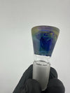JP Killman Glass Flower 18mm Bowl / Slide - Laser Etched w/ Horn